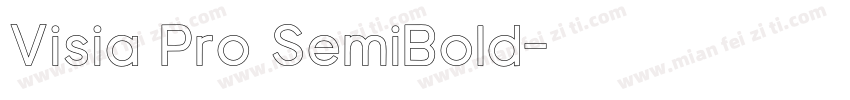 Visia Pro SemiBold字体转换